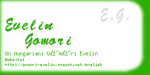 evelin gomori business card